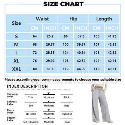 Fleece Sweatpants Women Streetwear Pants High Waist Loose Trousers Casual Straight Sport Wide Leg Baggy Pants Joggers