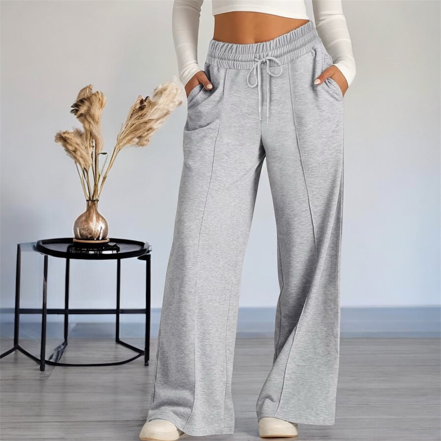 Women's High Waisted Wide Leg Sweatpants Casual