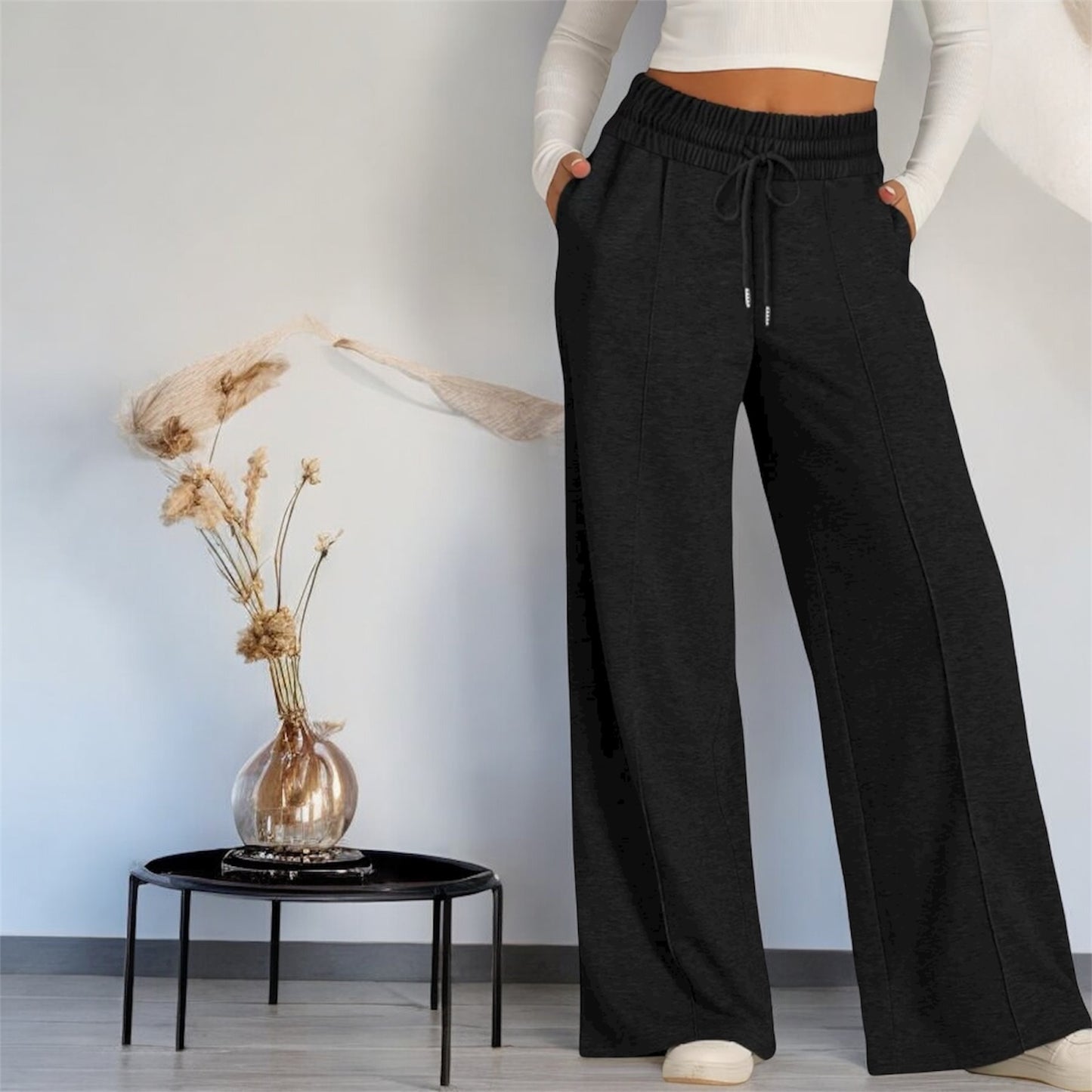 Women's High Waisted Wide Leg Sweatpants Casual